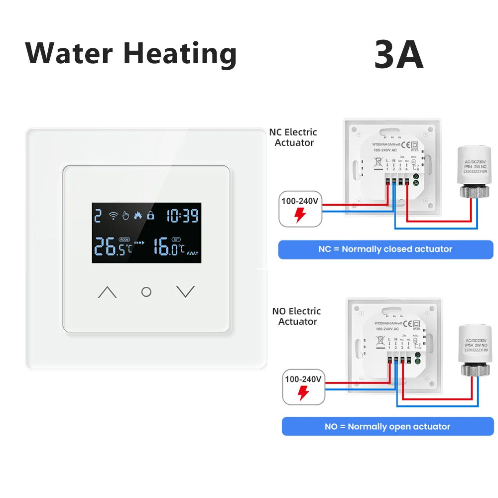 MIUCDA Tuya WiFi Smart Thermostat Electric Floor Heating Water Gas Boiler Temperature Control Works With Alexa Google Home