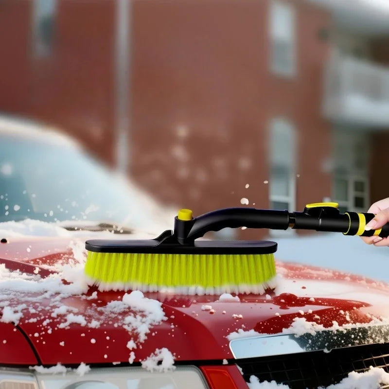 Extendable Car Snow Brush Ice Scraper Heavy-duty Snow Shovel EVA Foam Handle Auto Cleaning Brush Ice Scraper Remover