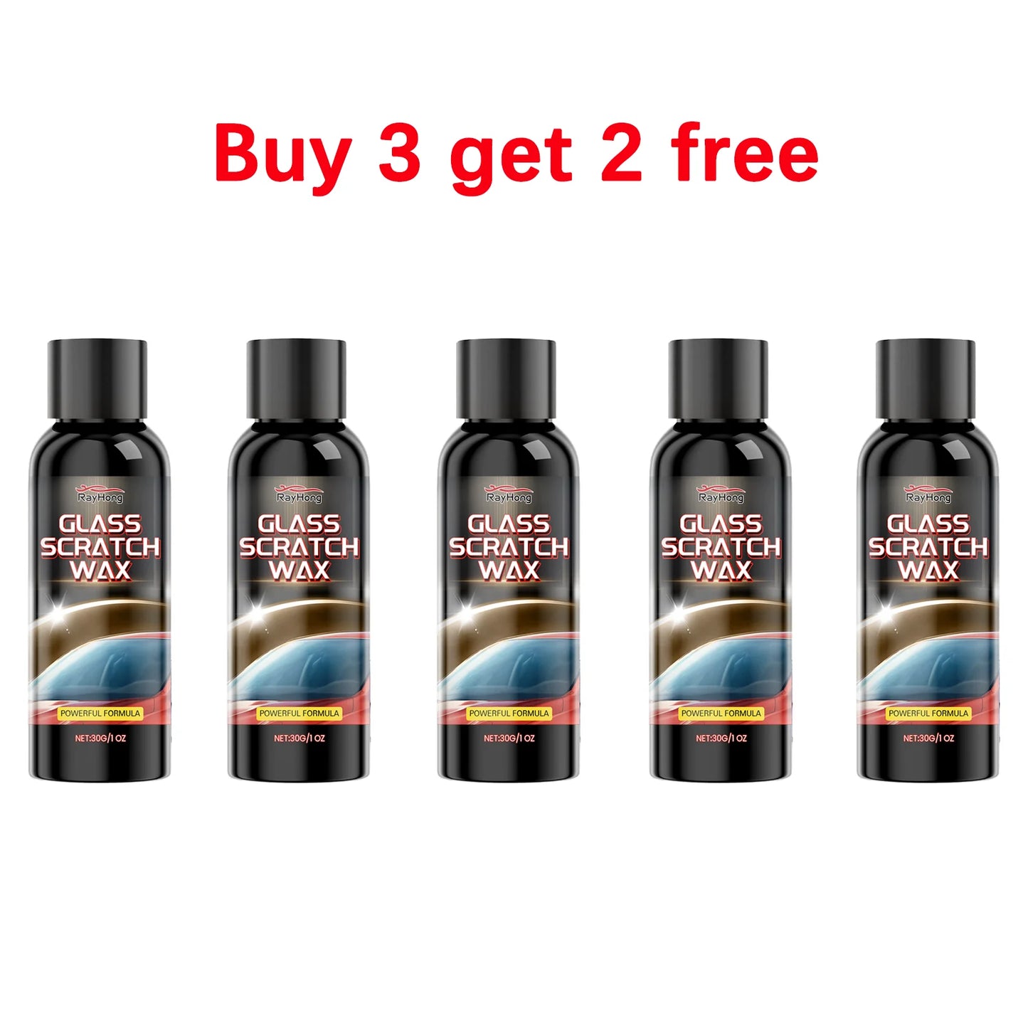 Windshield Scratch Remover Headlight Restoration Kit Car Glass Polishing Compound Remove Scratches & Swirls Enhance Clarity