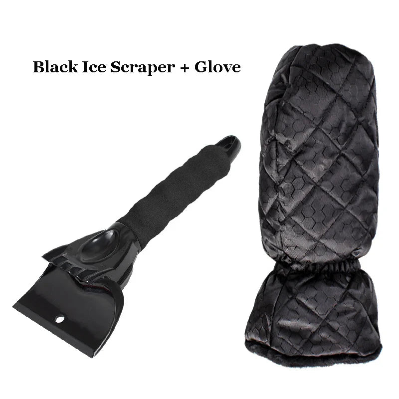 Ice Scrapers for Car Windshield Snow Scraper Cleaner Snow Ice Defrost Tool with Foam Handle Warm Glove Waterproof Snow Shovel