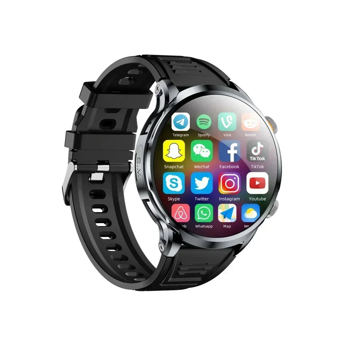 2025 Smartwatch for Men: 1.95" Large HD Display, 8GB+128GB, 4G LTE/WiFi Call, Google Play, GPS, SIM Card Support