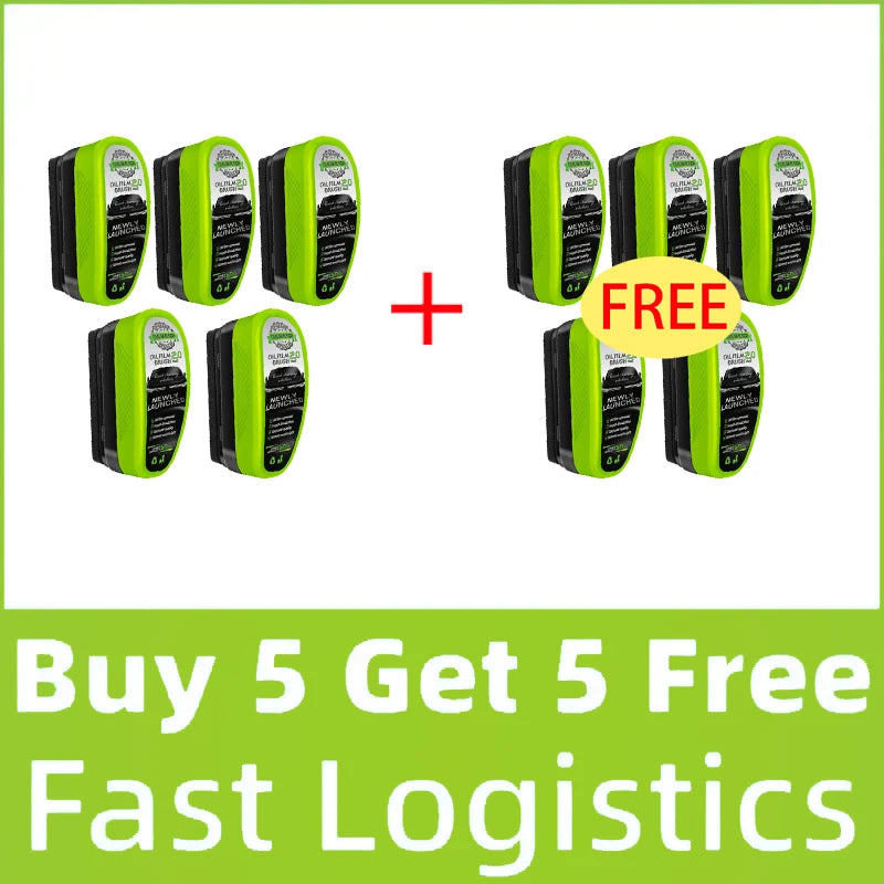 Car Glass Oil Film Remover Automotive Car Glass Sponge Cleaning Brush Front Inside Windshield Glass Oil Film Cleaning Agent