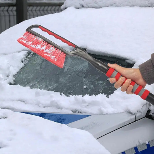 2-in-1 Car Snow Removal Shovel & Ice Scraper with Extendable Handle, Detachable Snow Brush for Windshield & All Vehicles, Winter