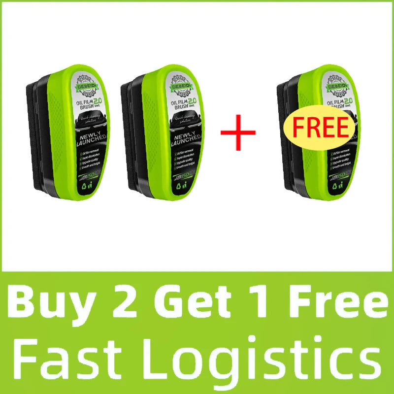 Car Glass Oil Film Remover Automotive Car Glass Sponge Cleaning Brush Front Inside Windshield Glass Oil Film Cleaning Agent