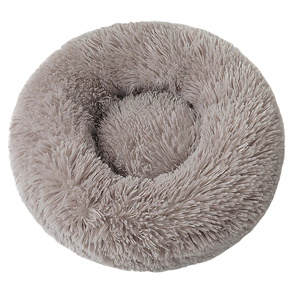 Winter Plush Pet Bed - Self-Heating Cat Dog House with Orthopedic Memory Foam & Removable Washable Cover