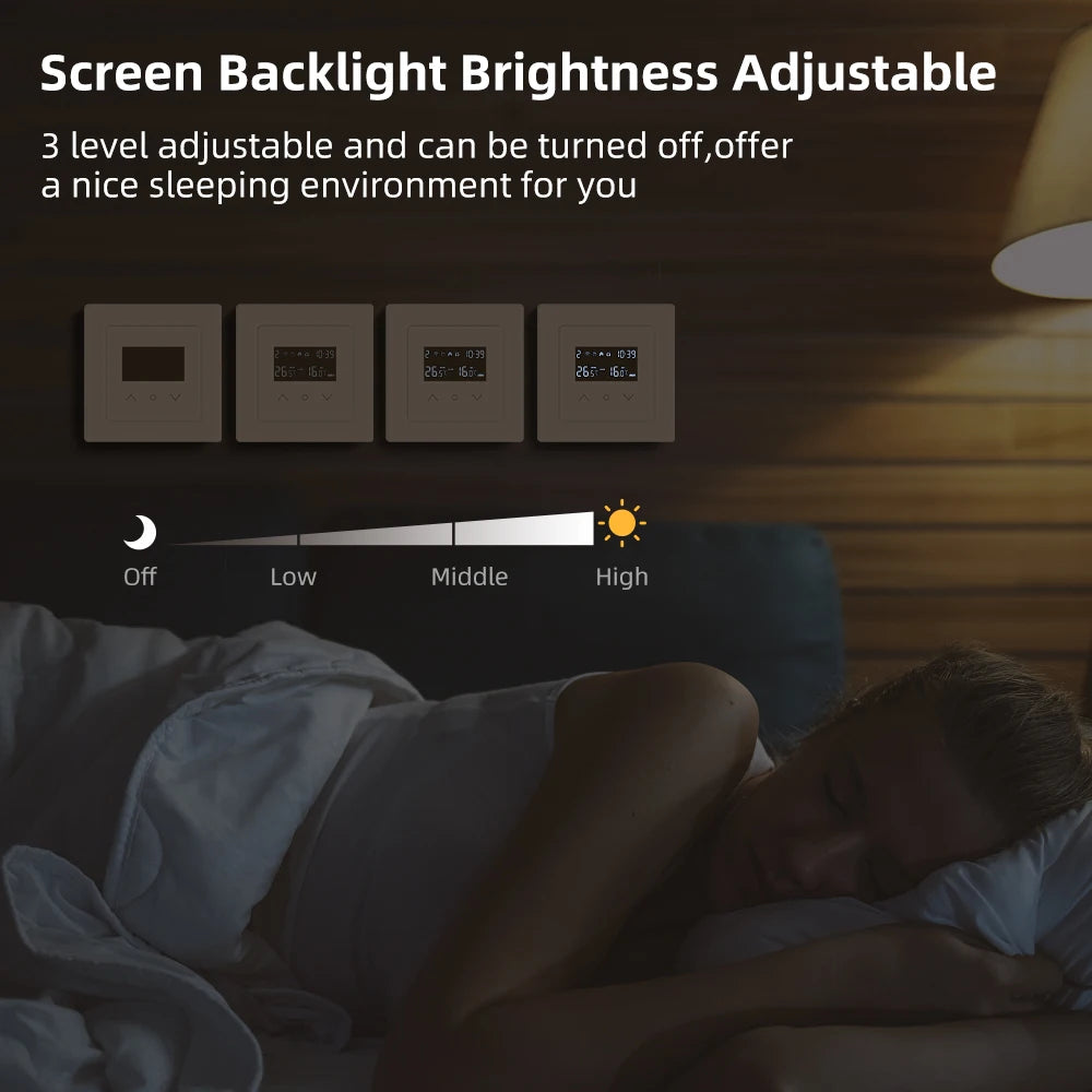 MIUCDA Tuya WiFi Smart Thermostat Electric Floor Heating Water Gas Boiler Temperature Control Works With Alexa Google Home