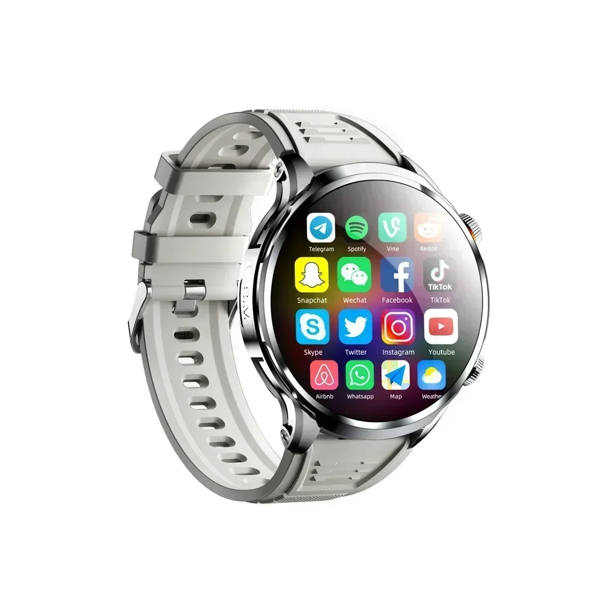 2025 Smartwatch for Men: 1.95" Large HD Display, 8GB+128GB, 4G LTE/WiFi Call, Google Play, GPS, SIM Card Support