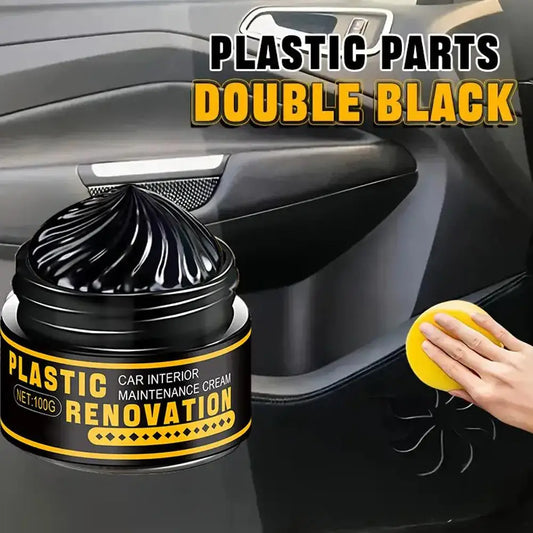 Car Plastic Restorer Back To Black Gloss Auto Interior Leather & Panel Renewal Wax Coating Agent Auto Polish And Repair Coating