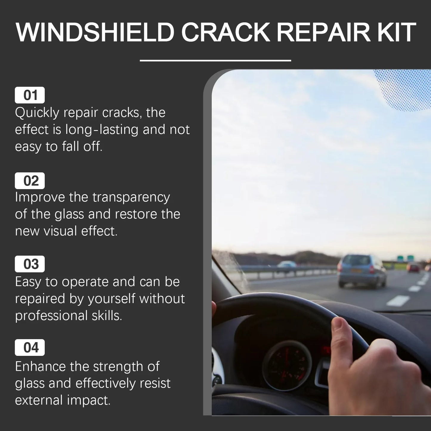 Car Glass Scratch Repair Fluid Agent Set Windscreen Window Glass Nano Scratch Crack CrackResin Repair Agent Tools Auto Accessory