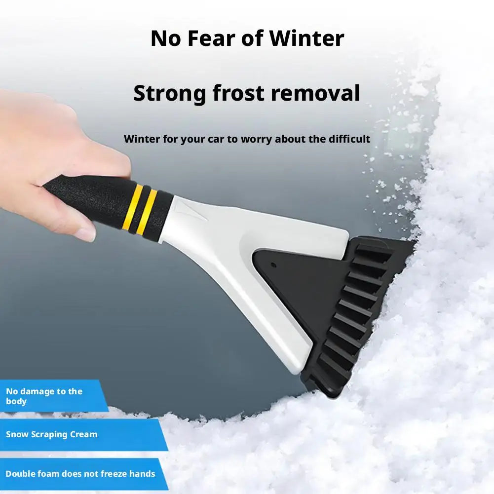 Car Windshield Snow Scraper Ergonomic Handle Non Slip Small Ice Scraper Multifunctional Winter Defrost Shovel Snow Clearing Tool