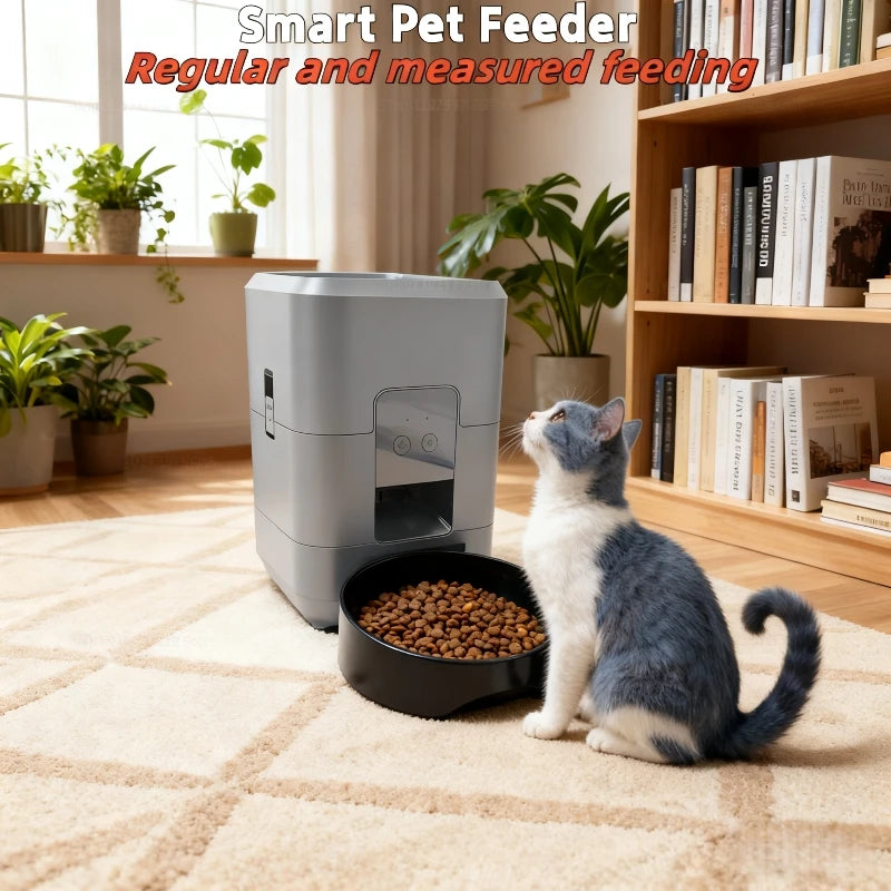 2025 NEW 2L Automatic Pet Feeder Wifi version Smart Cat Feeder Dog Slow Food Dispenser Regular And Quantitative Feeding Of Pets