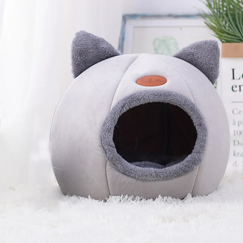 Winter Cat Bed Comfortable And Warm Windproof Pet Bed Large Capacity Cat Accessories Cat Supplies Household Warm Cat Bed