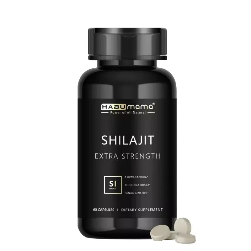Shilajit Capsule 100% Pure Non-GMo Supports Reproductive Health Natural Energizer