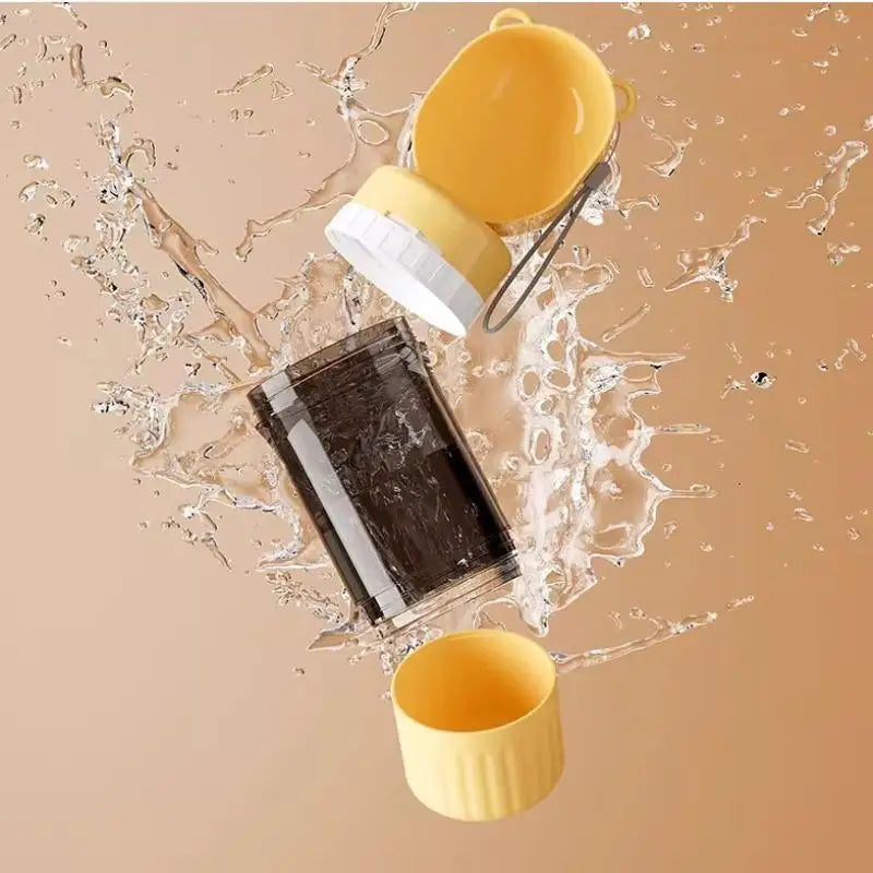 Dog Portable Water Bowl Portable Food Grade Material Dog Cat Travel Pet Water Cup Bottle With Food Dispenser Pet Dog Supplies