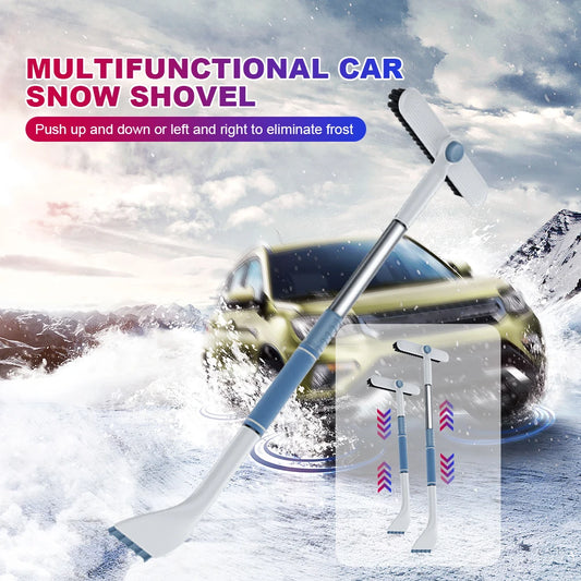 Snow Cleaning Squeegee Broom Quick Clean Snow Remover Cleaner 2 in 1 Auto Window Snow Brush Shovel Telescopic Car Cleaning Tools
