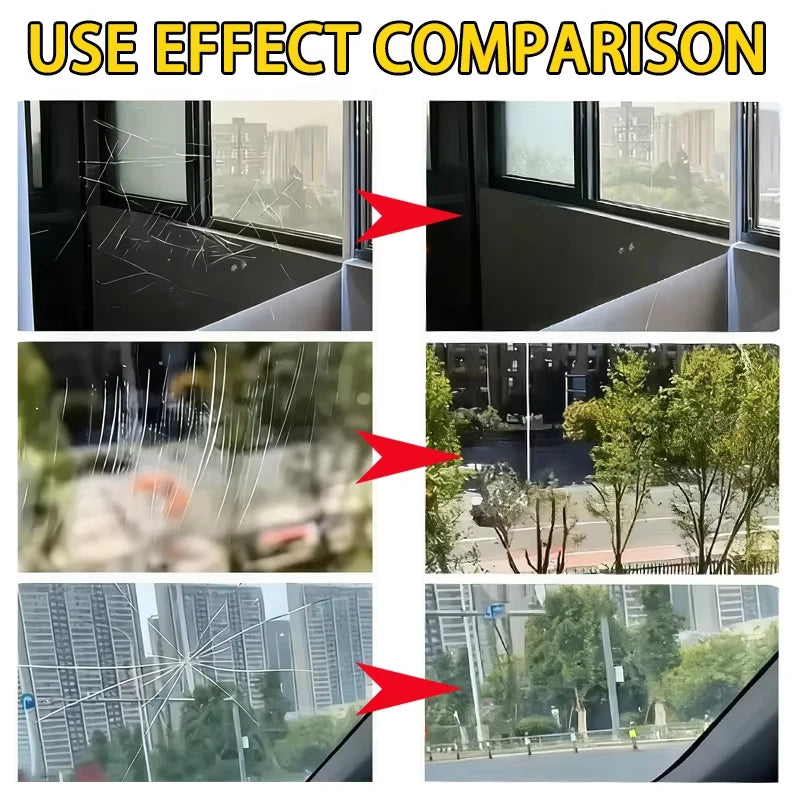 Glass Scratch Repair Wax - Easy-to-Use, No-Residue Paint Scratch Remover for Car Windows, Deep Scratch Removal, Protective Coati