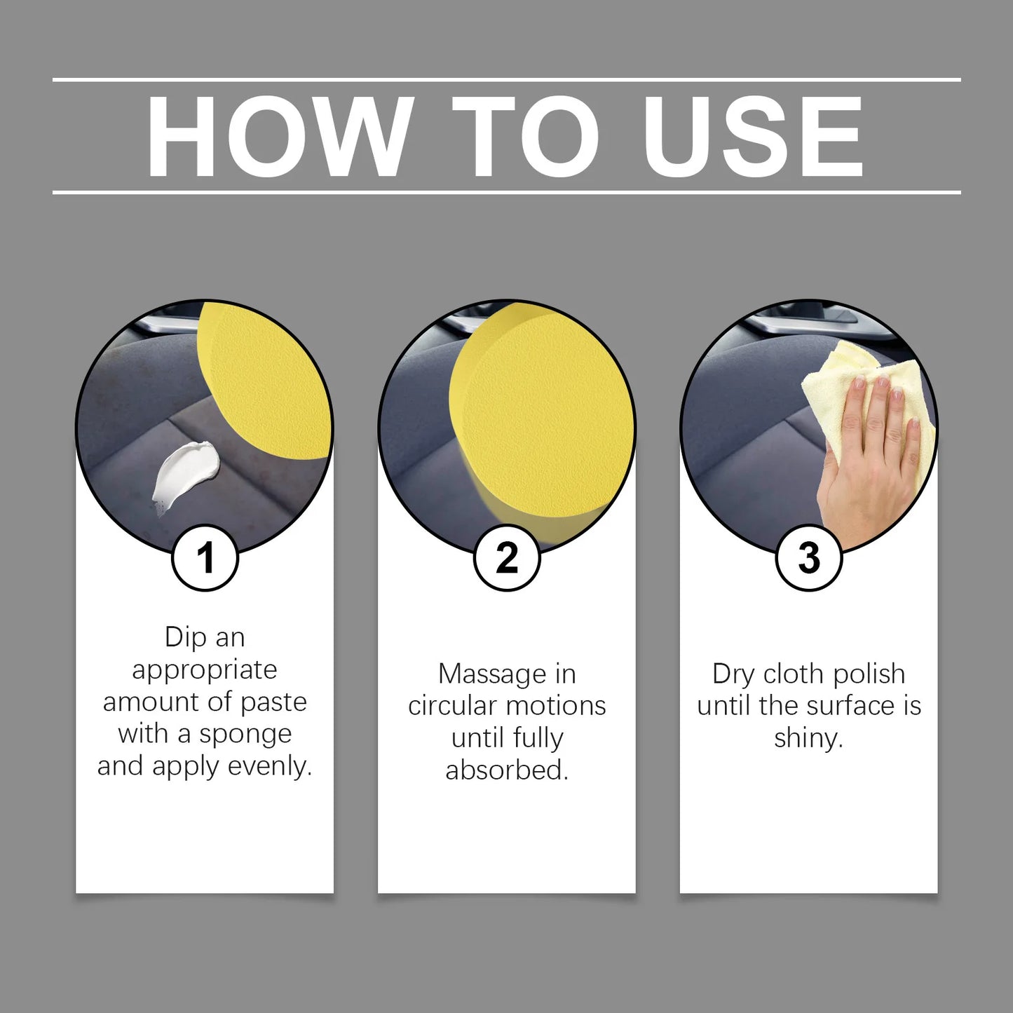 Leather Interior Care Cream Beeswax Caring Car Leather Restorer Interior Stain Removal Gloss Renew Protective Car Nourish Cream