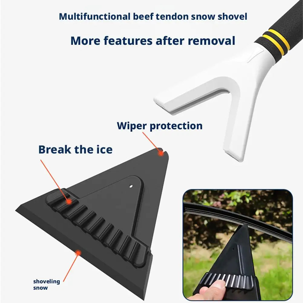 Car Windshield Snow Scraper Ergonomic Handle Non Slip Small Ice Scraper Multifunctional Winter Defrost Shovel Snow Clearing Tool