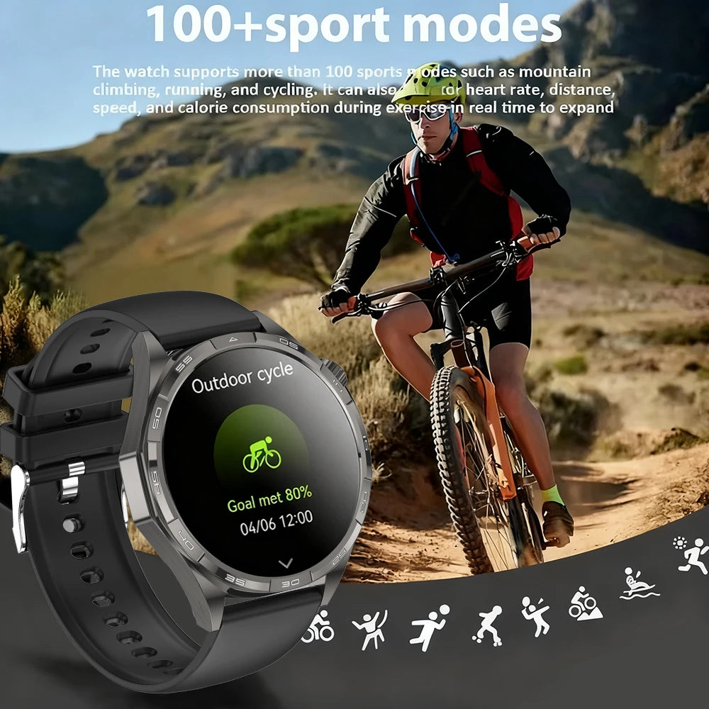 2025 New Watch 6 GT Series Smart Watch Men AMOLED Screen Heart Rate Health Monitoring Bluetooth Call Business Smartwatch Man