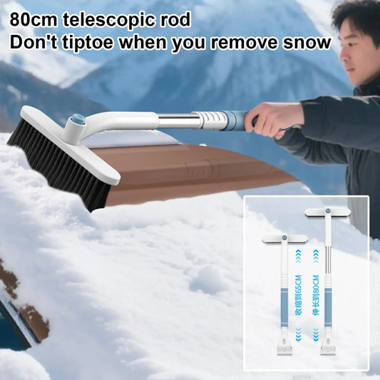 Multifunctional Snow Removal Shovel Extendable Car Mounted Snow Removal Shovel Aluminum Alloy Snow and Ice Removal