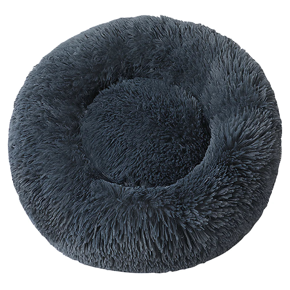 Winter Plush Pet Bed - Self-Heating Cat Dog House with Orthopedic Memory Foam & Removable Washable Cover