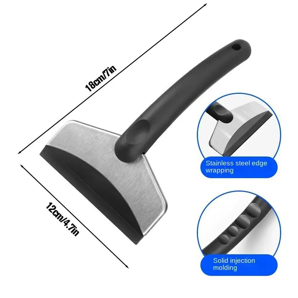 Car Snow Shovel Winter Windshield Defrosting Ice Scraper Tool Stainless Steel Car Windshield Snow Remover Car Accessories