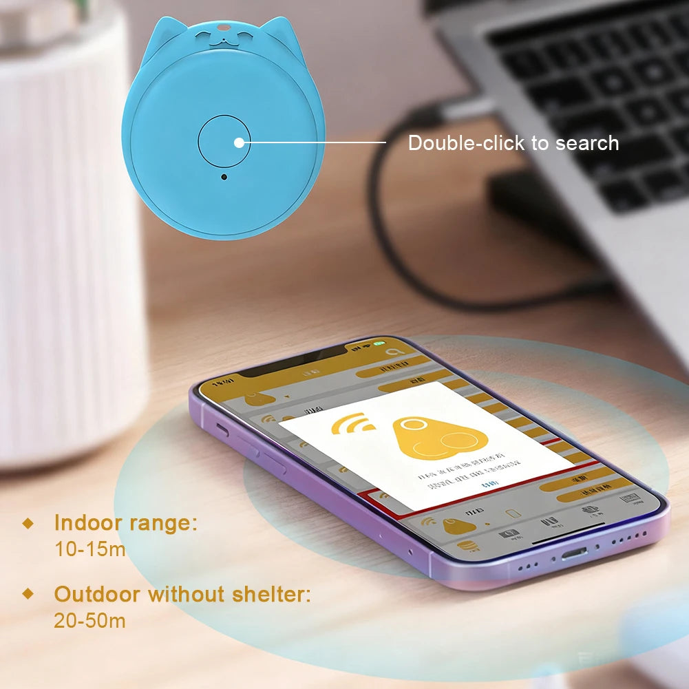 Mini Fashion Smart Dog Cat Pets Bluetooth 5.0 GPS Tracker Anti Lost Alarm Smart Tag Wireless Child Bag Wallet Key Finder Locator