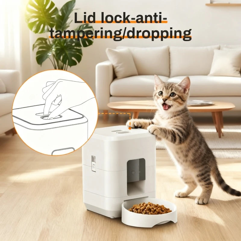 2025 NEW 2L Automatic Pet Feeder Wifi version Smart Cat Feeder Dog Slow Food Dispenser Regular And Quantitative Feeding Of Pets