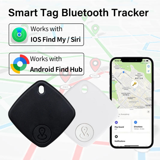 IOS Android GPS Tracker Mini Smart Tag Dual System Global Bluetooth Locator Key Finder for iPhone Google Find My Wallet Pet Kids