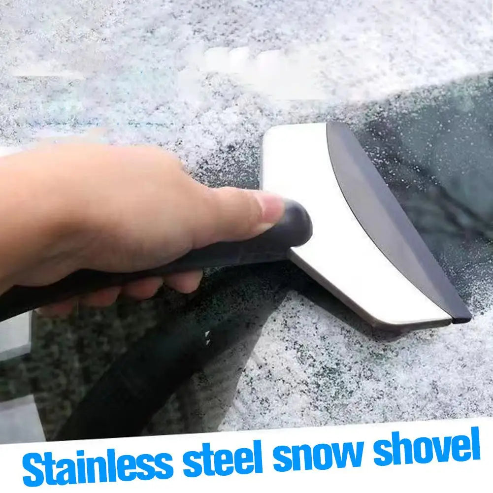 Car Snow Shovel Winter Windshield Defrosting Ice Scraper Tool Stainless Steel Car Windshield Snow Remover Car Accessories