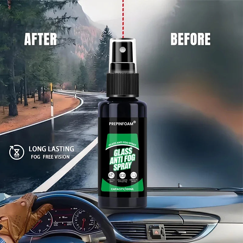 Glass Anti Fog Coating Spray Winter Car Windshield Long Lasting Prevent Fogging Clear Vision Fog Repellent Mirror Clean P22