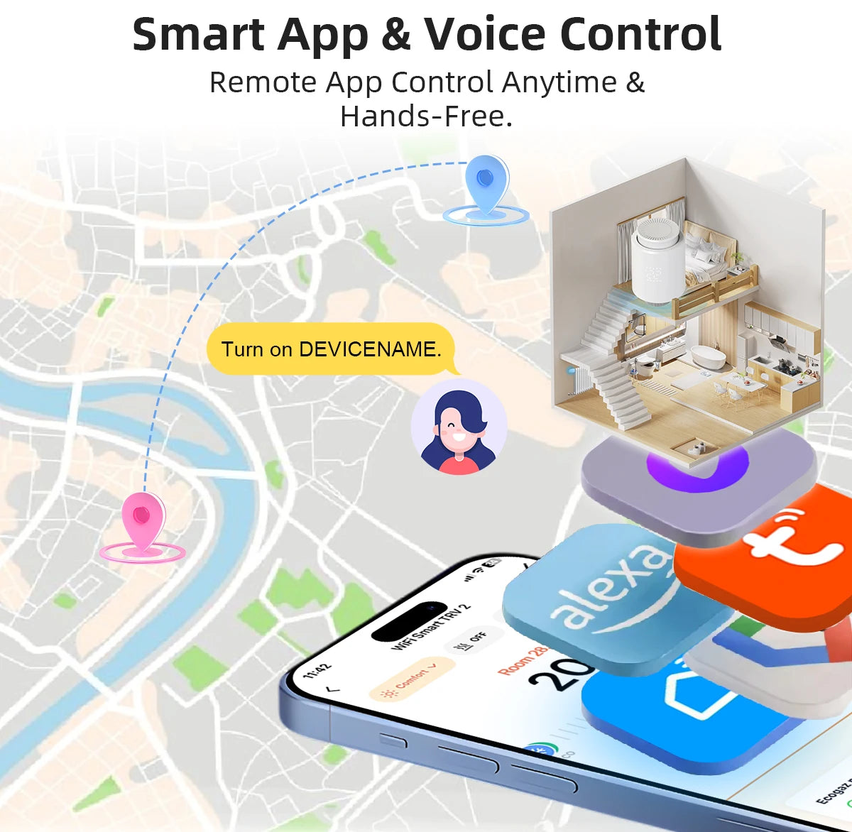 EZAIOT Smart Tuya ZigBee/Wifi Radiator Actuator TRV Programmable Thermostatic App Remote Temperature Controller Alexa Google