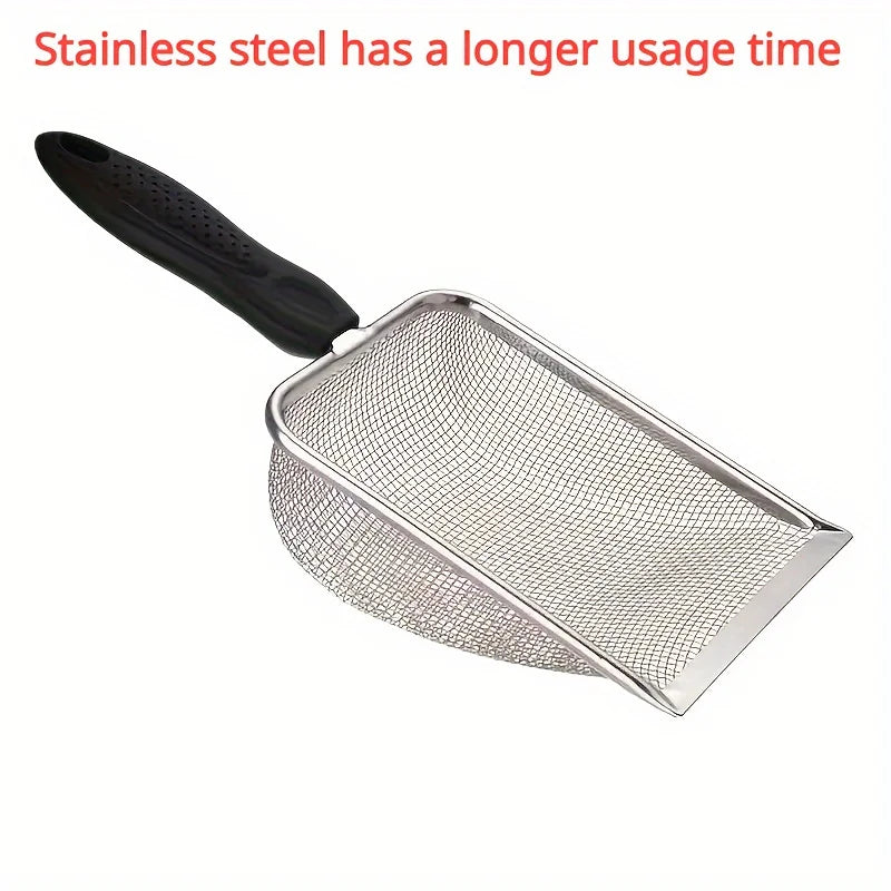 Practical cat litter shovel, easy-to-clean pet waste shovel, suitable for fine cat litter, convenient for cleaning cat feces
