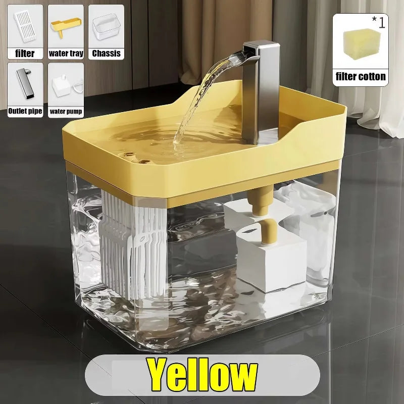 1.5L Cat Water Fountain Auto Filter USB Pet Water Dispenser Live Circulating Drinking Fountain for Small Pets Cat Accessories