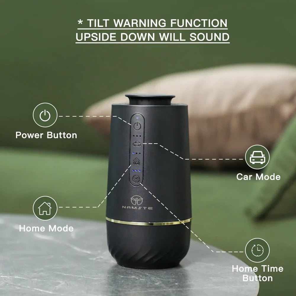 Namste 2025 Car Aroma Diffuser Smart Fragrant Diffuser Starry Light Smell Distributor Interior Perfume Scent Home Air Freshener