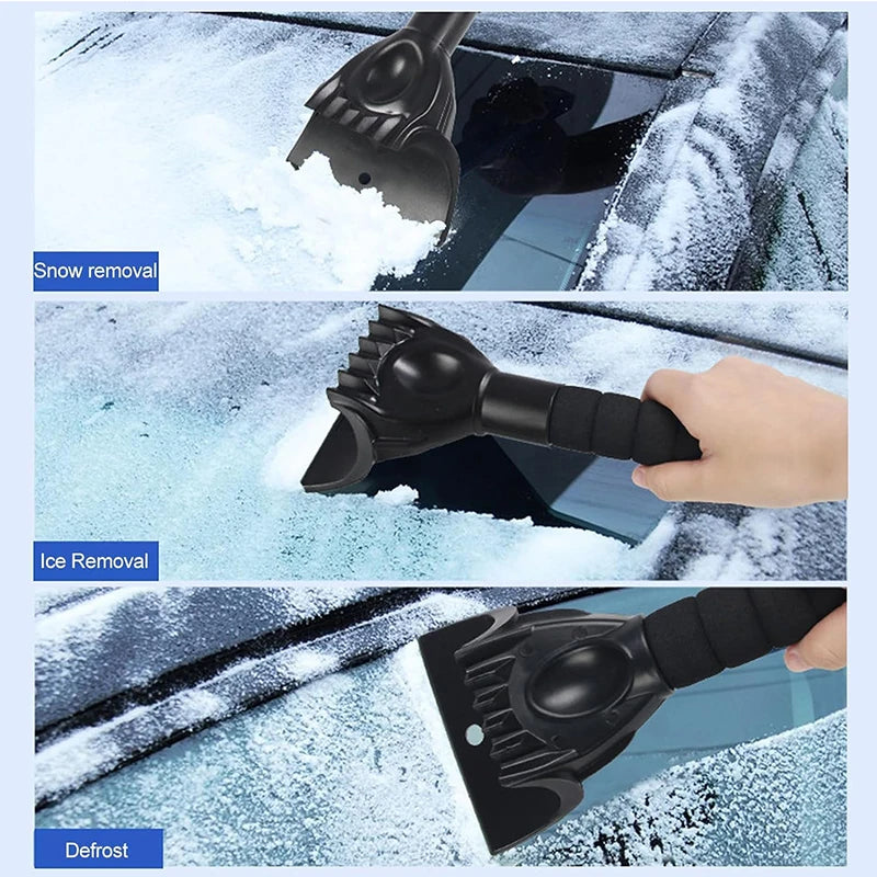 Ice Scrapers for Car Windshield Snow Scraper Cleaner Snow Ice Defrost Tool with Foam Handle Warm Glove Waterproof Snow Shovel