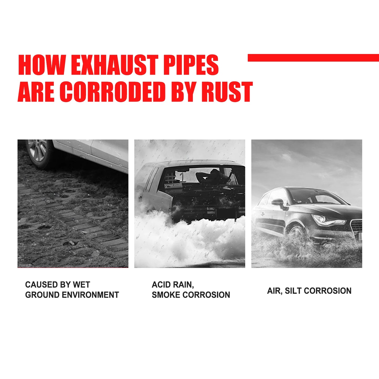 Exhaust Pipe Cleaner Polish Rust Remover for Metal Polish for Motorcycle & Car Muffler Stainless Steel Cleaner Degreaser 30ml