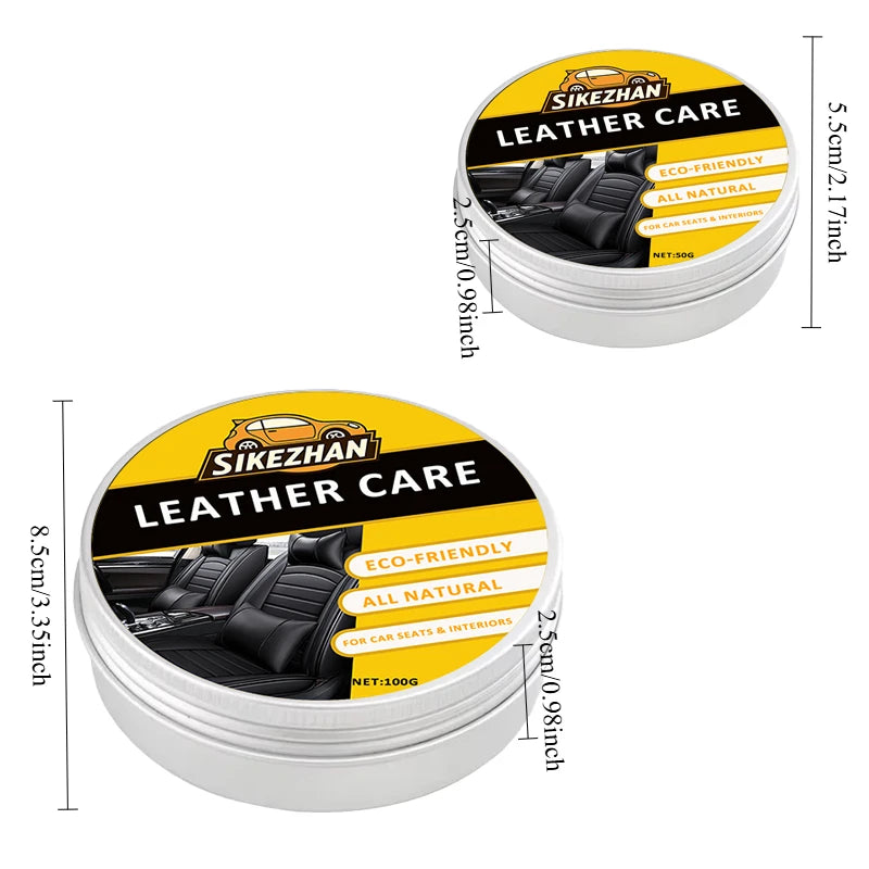 Auto Car Interior Cleaner Cream Natural Odorless Leather Conditioner Balm Universal for All Colors Protect Nourish Car Seats