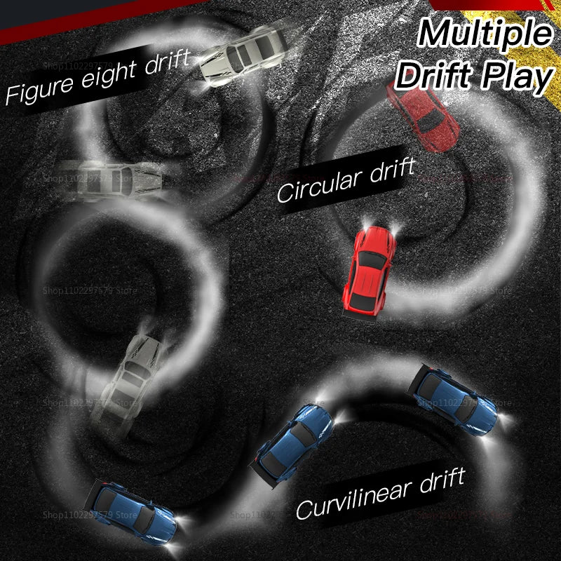 New KF20 1:64 RC Drift Car 4WD Control Racing Car Toys For Boys Desktop Competition Hobby Gifts Perfect For Kids And Beginners