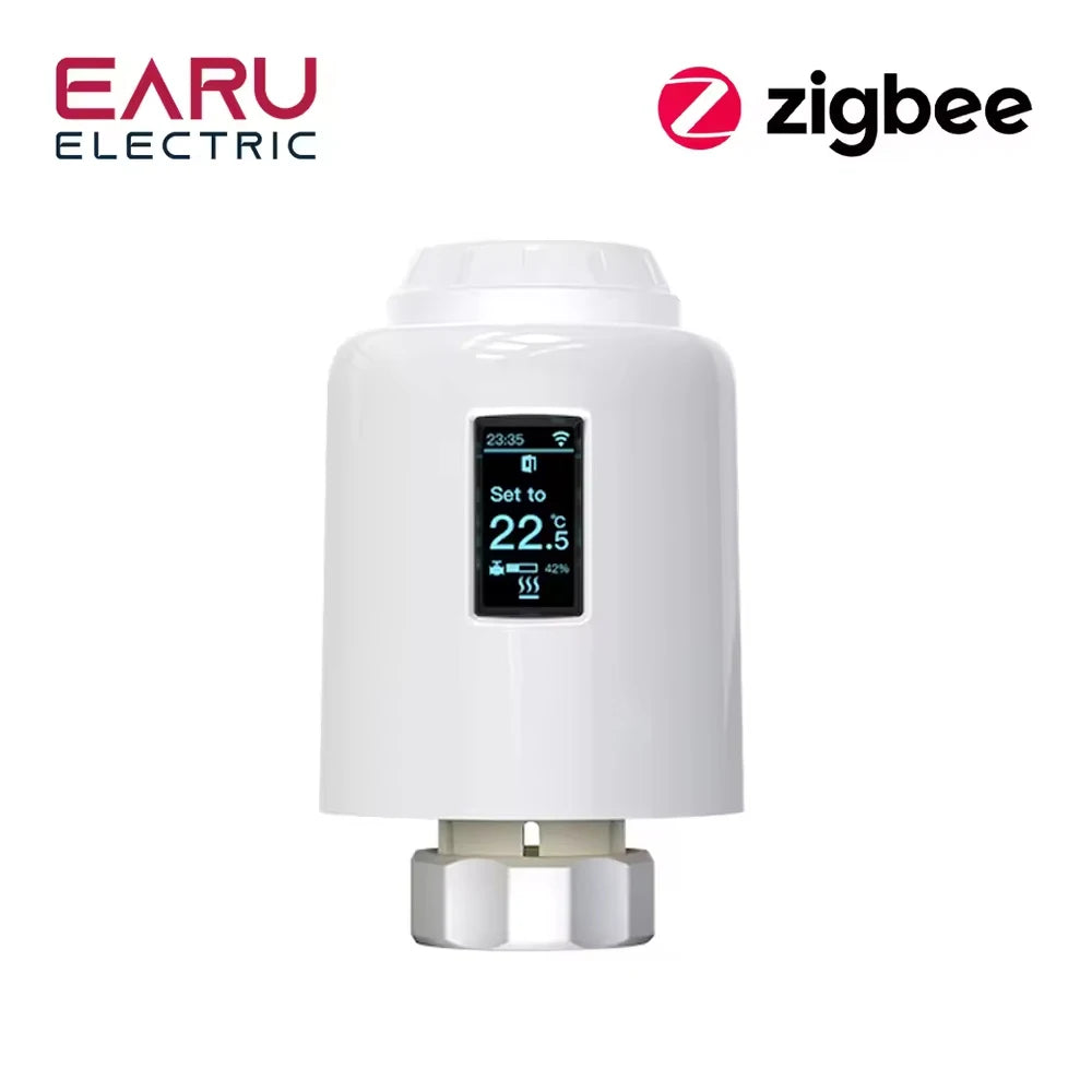 Tuya WiFi ZigBee Smart Thermostat Radiator TRV Programmable Thermostatic Actuator Heating Remote Temperature Controller Alexa