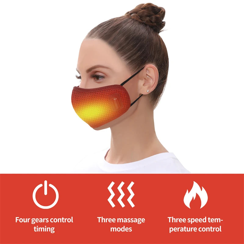 Heat Nose Mask Heated Sinus Relief Heated Nose Face Mask for Sinus and Nasal Beauty Health Brain Stimulator