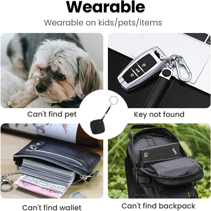 IOS Android GPS Tracker Mini Smart Tag Dual System Global Bluetooth Locator Key Finder for iPhone Google Find My Wallet Pet Kids
