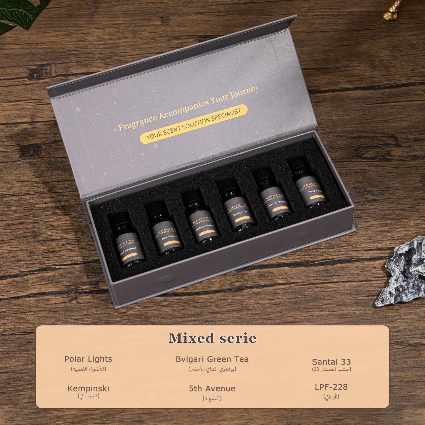 Namste 2025 Car Aroma Diffuser Smart Fragrant Diffuser Starry Light Smell Distributor Interior Perfume Scent Home Air Freshener