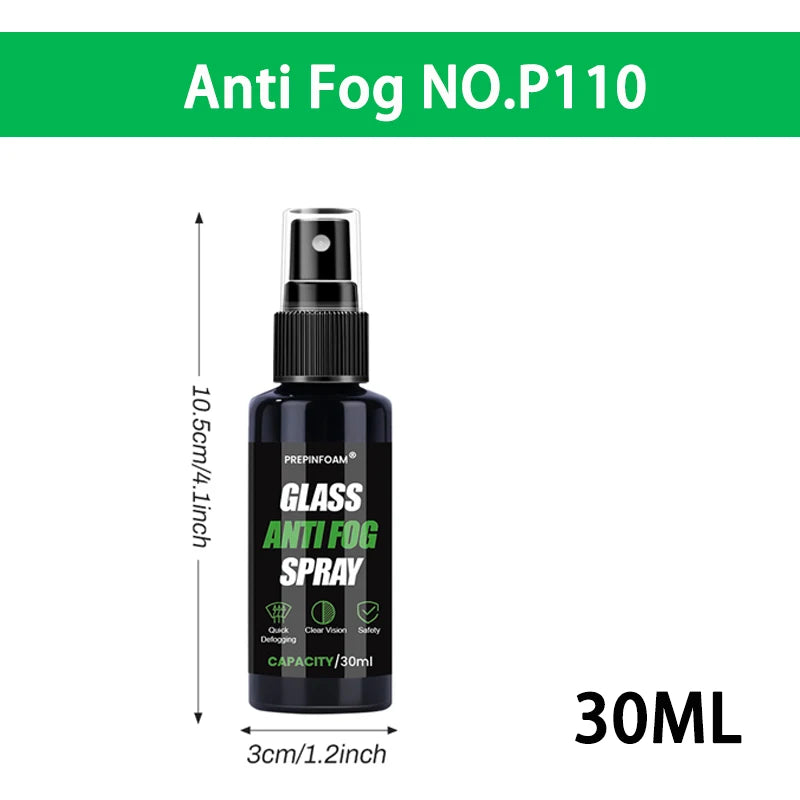 Car Glass Anti Fog Coating Agent Interior Windshield Long Lasting Prevent Fogging Clear Vision Fog Repellent Mirror Spray P110