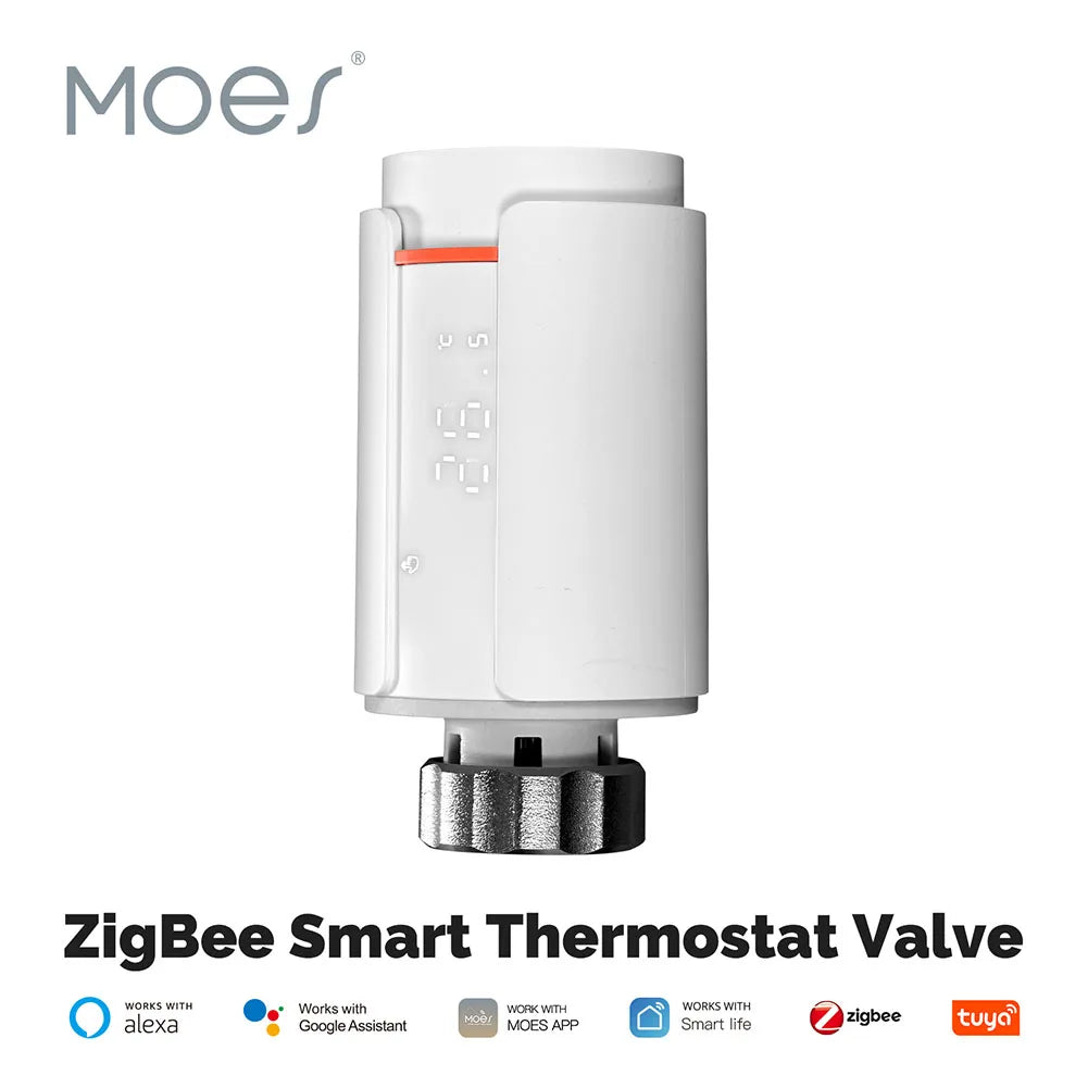 Smart ZigBee Temperature Controller Supports App Remote Control Radiator Actuator Valve Thermostat Radiator Actuator