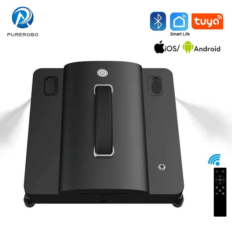 Purerobo W-S9S Window Cleaning Robot Smart APP& Remote Control Automatic Water Spray Clean Glass Electric Vacuum Cleaner Robot
