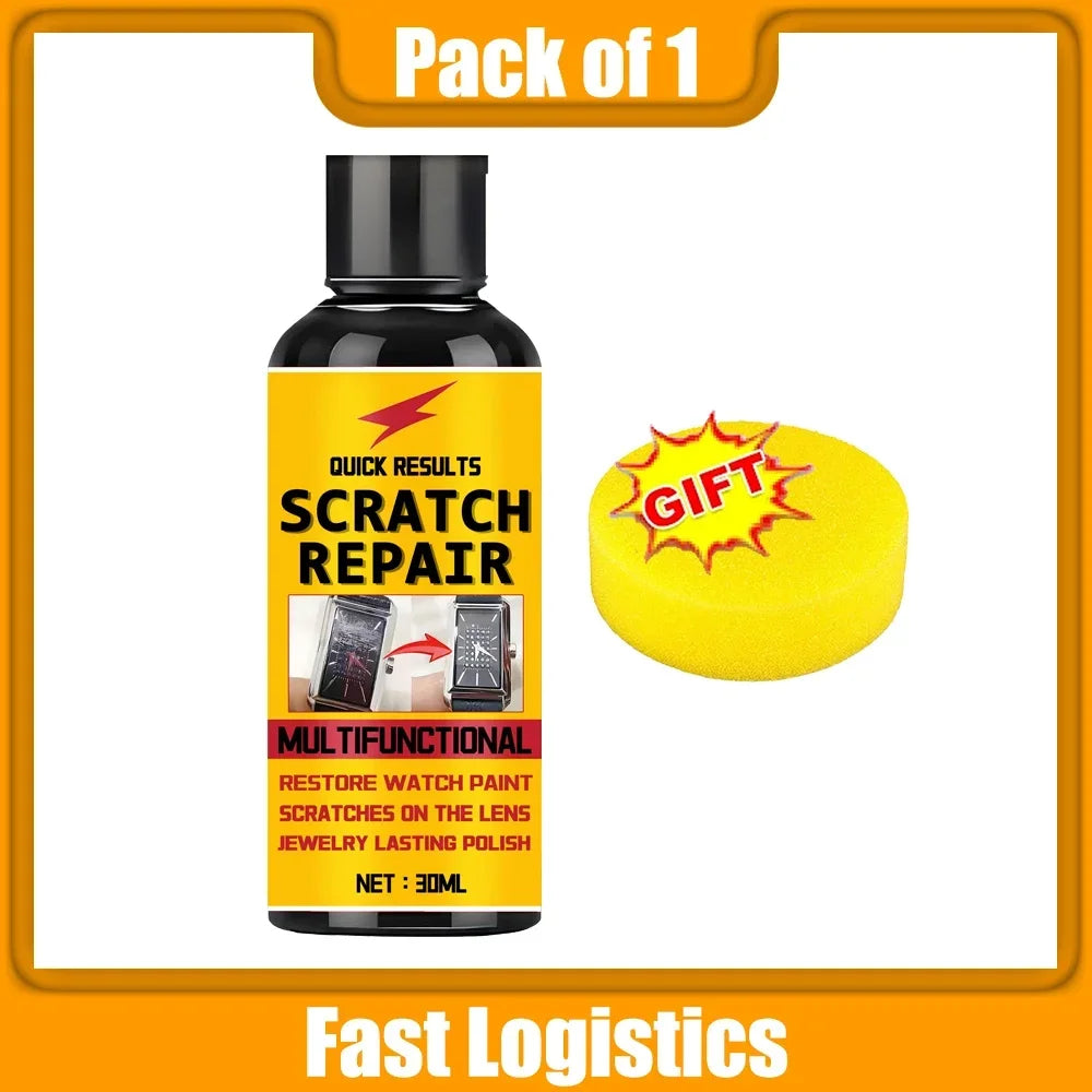 Glass Scratch Repair Wax - Easy-to-Use, No-Residue Paint Scratch Remover for Car Windows, Deep Scratch Removal, Protective Coati