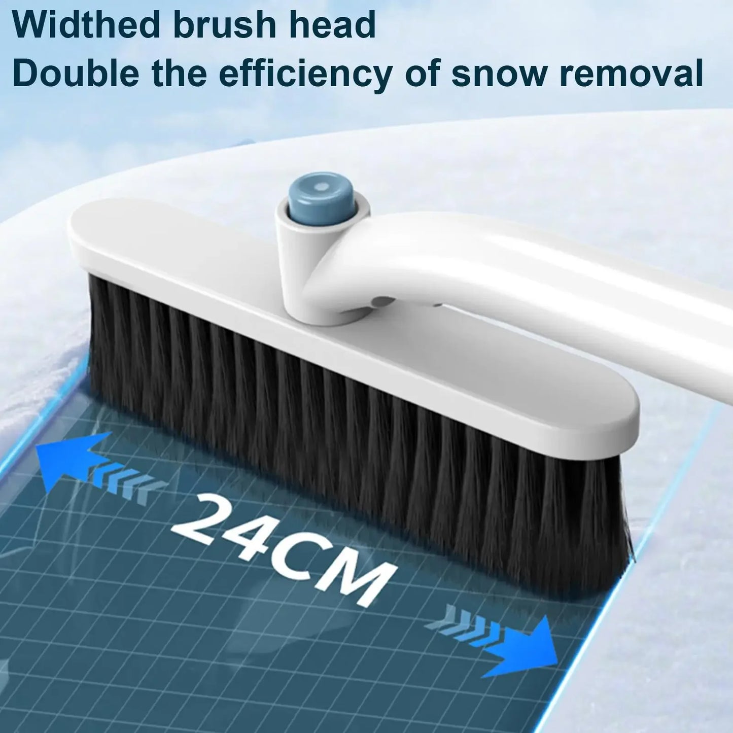 Multifunctional Snow Removal Shovel Extendable Car Mounted Snow Removal Shovel Aluminum Alloy Snow and Ice Removal