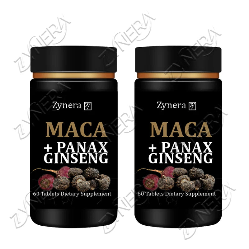 Organic Maca Root Power Tablets for Men Ginseng Pills Supplement for Health Energy