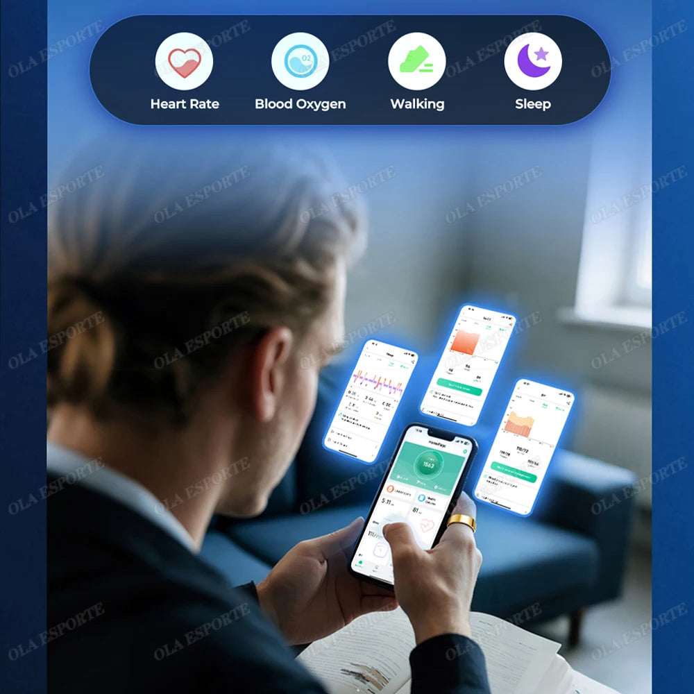 Original Xiaomi Smart Ring for Men Women Take Photo Health Monitor Waterproof Sport SmartRing GPS Track 2025 New Technology RIng